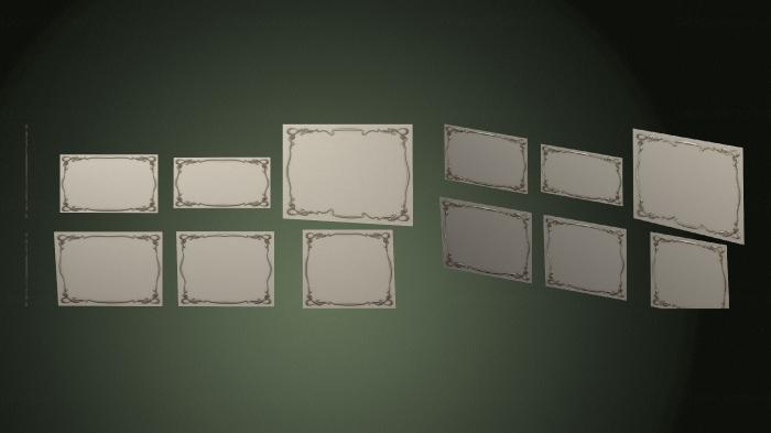 Set of panels (KPN_0050) 3D model for CNC machine