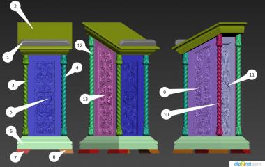 نموذج ثلاثي الأبعاد لآلة CNC منبر 