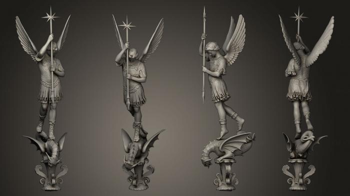 نموذج ثلاثي الأبعاد لآلة CNC الملائكة رئيس الملائكة القديس ميشيل ليون