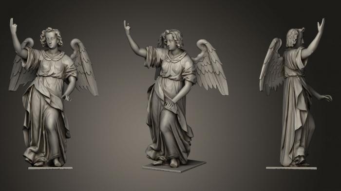 نموذج ثلاثي الأبعاد لآلة CNC الملائكة تمثال ملاك الكنيسة Rennaisance