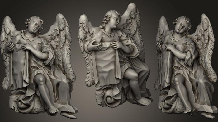 نموذج ثلاثي الأبعاد لآلة CNC الملائكة تمثال الملاك الباروكي