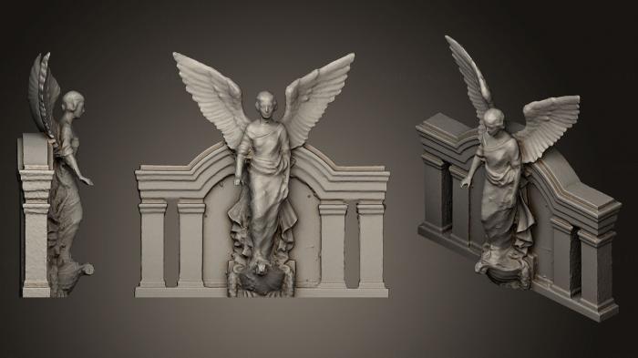 نموذج ثلاثي الأبعاد لآلة CNC الملائكة نصب بليك انجيل التذكاري كومبتون هانتس