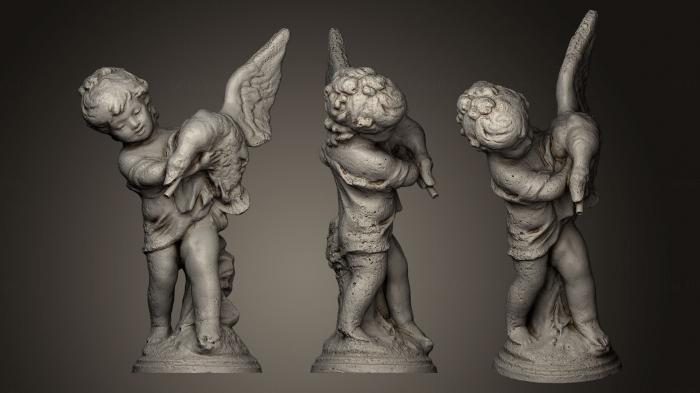 نموذج ثلاثي الأبعاد لآلة CNC الملائكة فتى قصر كيلوج مع تمثال بطة