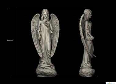 Angels (AN_0285) 3D model for CNC machine