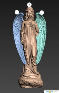 Angels (AN_0285) 3D model for CNC machine