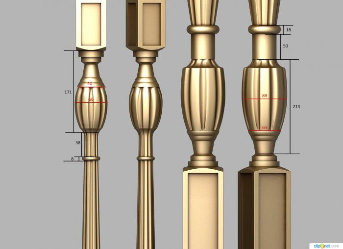 Balusters (BL_0681) 3D model for CNC machine