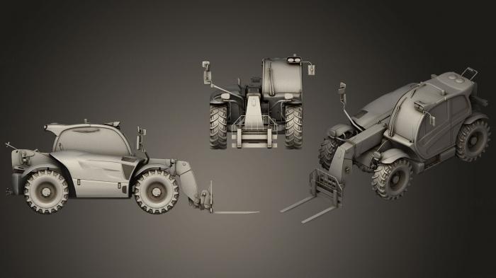 نموذج ثلاثي الأبعاد لآلة CNC السيارات والنقل رافعة تلسكوبية ثلاثية الأبعاد