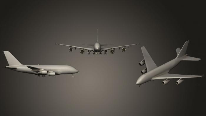 نموذج ثلاثي الأبعاد لآلة CNC السيارات والنقل إيرباص A380 طيران الإمارات