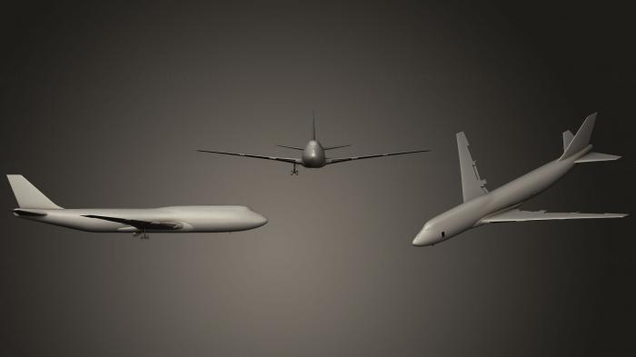 نموذج ثلاثي الأبعاد لآلة CNC السيارات والنقل طائرة بوينج إير فورس وان 25