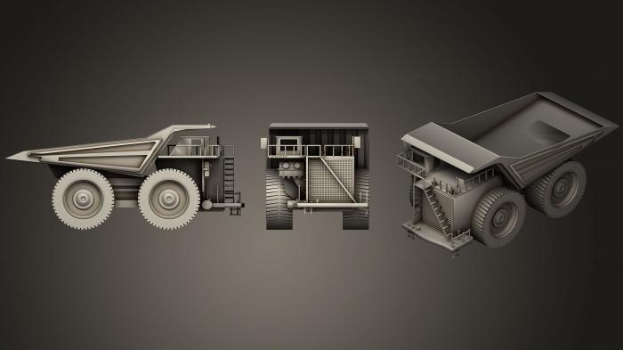 نموذج ثلاثي الأبعاد لآلة CNC السيارات والنقل كاميون مينيرو دومبر