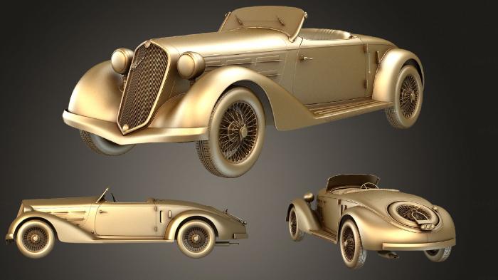 نموذج ثلاثي الأبعاد لآلة CNC السيارات والنقل الفا روميو 6 سي 2300 اس تورينغ بيسكارا سبايدر 1935