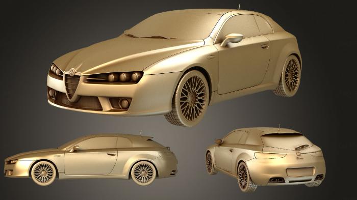 نموذج ثلاثي الأبعاد لآلة CNC السيارات والنقل الفا روميو بريرا 2011