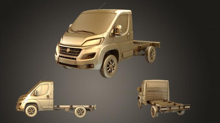 نموذج ثلاثي الأبعاد لآلة CNC السيارات والنقل اتو الشاسيه شاحنة مفردة الكابينة 3000WB 2019