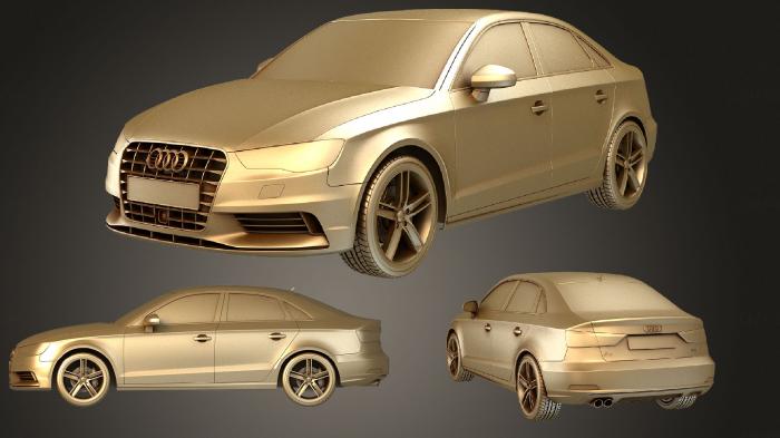 نموذج ثلاثي الأبعاد لآلة CNC السيارات والنقل أودي A3 سيدان 2014 هيبولي
