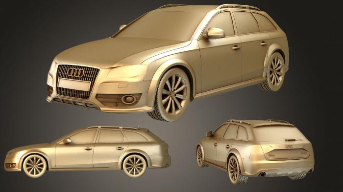 نموذج ثلاثي الأبعاد لآلة CNC السيارات والنقل أودي A4 Allroad 2010