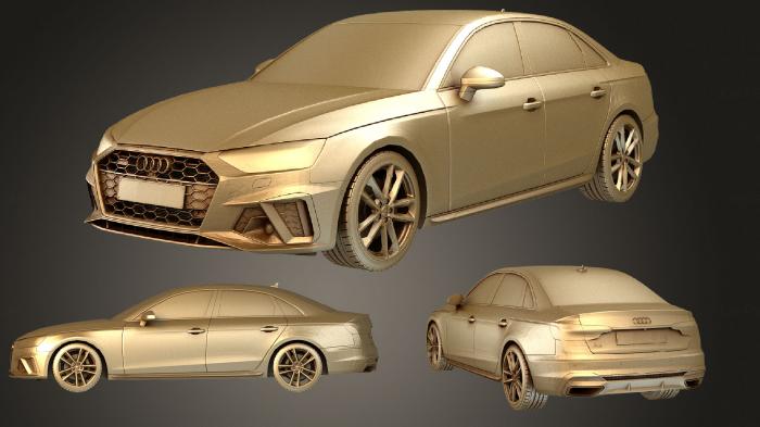 نموذج ثلاثي الأبعاد لآلة CNC السيارات والنقل أودي A4 Sedan S Line 2020 3D