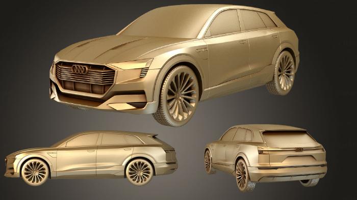 نموذج ثلاثي الأبعاد لآلة CNC السيارات والنقل أودي E tron Quattro Concept 2015 corona