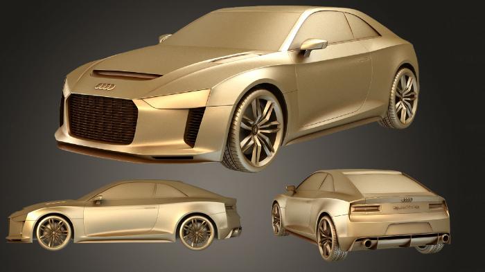 نموذج ثلاثي الأبعاد لآلة CNC السيارات والنقل مفهوم أودي كواترو 2012