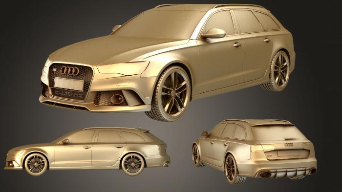 نموذج ثلاثي الأبعاد لآلة CNC السيارات والنقل مجموعة أودي RS6 أفانت 2015
