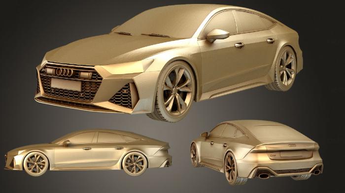 نموذج ثلاثي الأبعاد لآلة CNC السيارات والنقل أودي RS7 سبورت باك 2020
