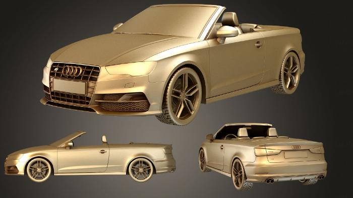 نموذج ثلاثي الأبعاد لآلة CNC السيارات والنقل مجموعة أودي S3 كابريوليه 2015