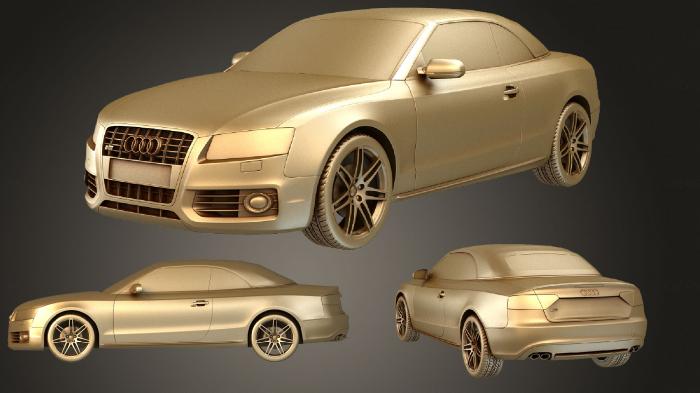 نموذج ثلاثي الأبعاد لآلة CNC السيارات والنقل أودي S5 المكشوفة 2010