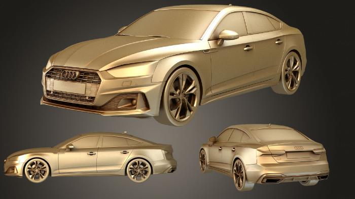 نموذج ثلاثي الأبعاد لآلة CNC السيارات والنقل أودي A5 سبورت باك 2020