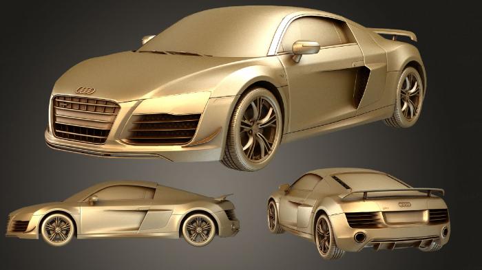 نموذج ثلاثي الأبعاد لآلة CNC السيارات والنقل مسابقة أودي R8 2015