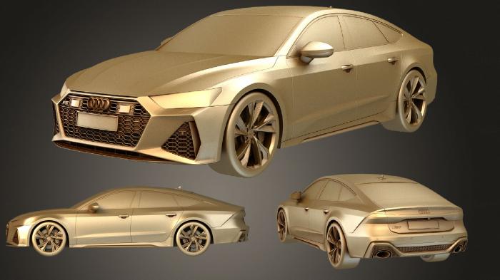 نموذج ثلاثي الأبعاد لآلة CNC السيارات والنقل أودي RS7 سبورت باك 2020