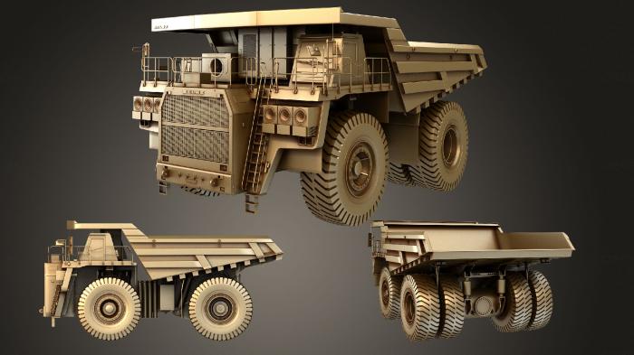نموذج ثلاثي الأبعاد لآلة CNC السيارات والنقل شاحنة قلابة بيلاز 75603 2012