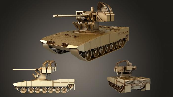 نموذج ثلاثي الأبعاد لآلة CNC السيارات والنقل خزان BMPT Terminator