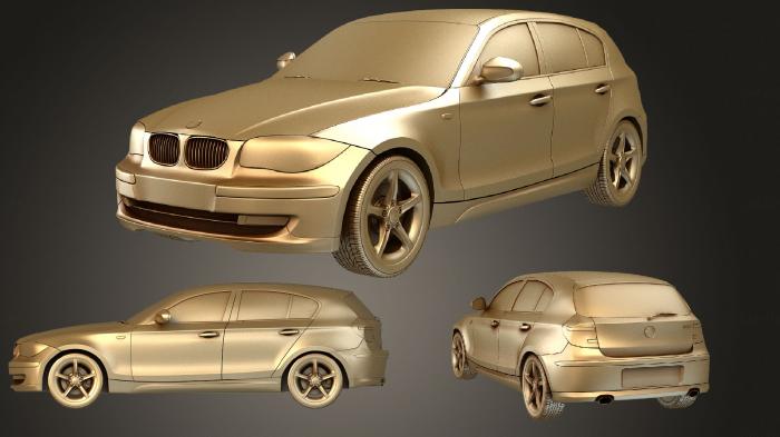 نموذج ثلاثي الأبعاد لآلة CNC السيارات والنقل BMW الفئة الأولى 5 أبواب 2009