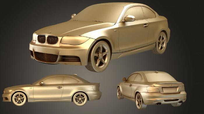 نموذج ثلاثي الأبعاد لآلة CNC السيارات والنقل BMW الفئة الأولى كوبيه 2009