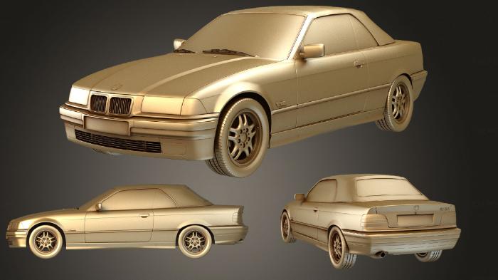نموذج ثلاثي الأبعاد لآلة CNC السيارات والنقل BMW 3 series E36 convertible 1993