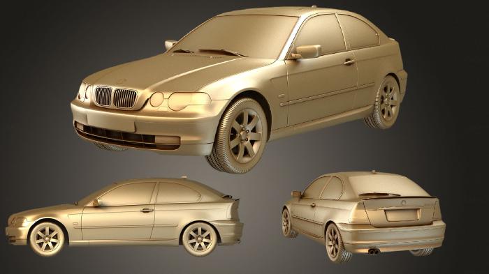 نموذج ثلاثي الأبعاد لآلة CNC السيارات والنقل BMW 3 Series E46 كومباكت 2001