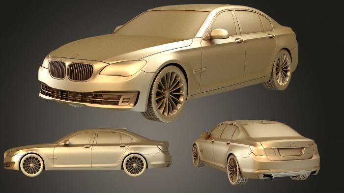 نموذج ثلاثي الأبعاد لآلة CNC السيارات والنقل سلسلة BMW 7 (F02) HQinterior 2013