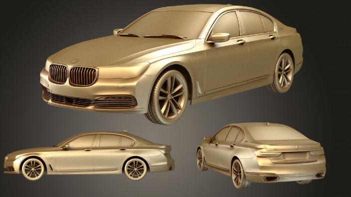 نموذج ثلاثي الأبعاد لآلة CNC السيارات والنقل سلسلة BMW 7 (Mk6) (G12) Le HQinterior 2015