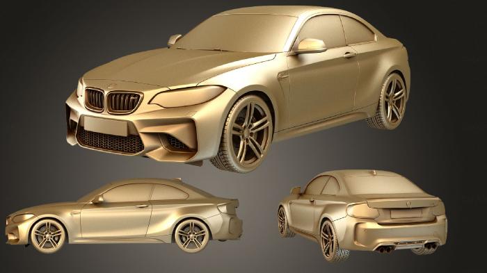 نموذج ثلاثي الأبعاد لآلة CNC السيارات والنقل مجموعة BMW M2 كوبيه 2016