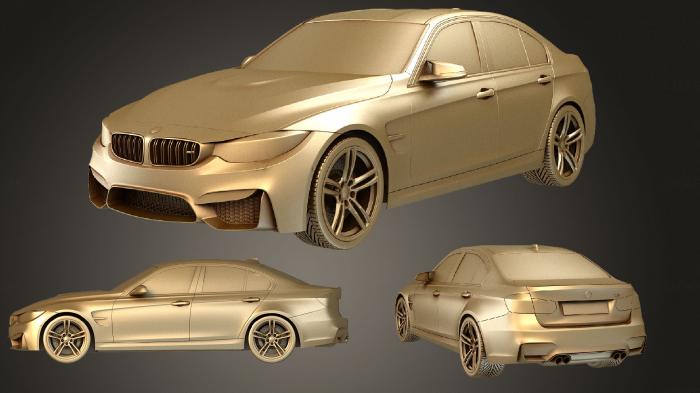 نموذج ثلاثي الأبعاد لآلة CNC السيارات والنقل مجموعة BMW M3 F30 Sedan 2015