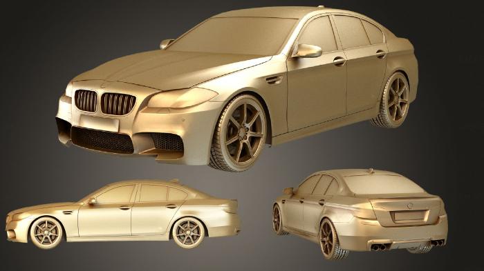 نموذج ثلاثي الأبعاد لآلة CNC السيارات والنقل مجموعة BMW M5 F10 2014