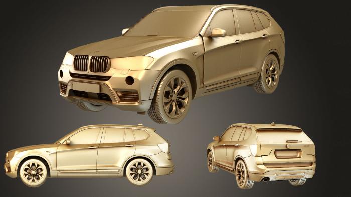 نموذج ثلاثي الأبعاد لآلة CNC السيارات والنقل سيارة BMW X3 2015 studio 2012