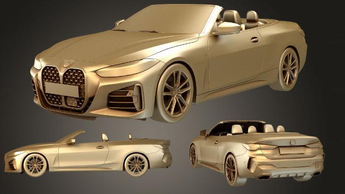 نموذج ثلاثي الأبعاد لآلة CNC السيارات والنقل سيارة BMW M440i المكشوفة 2021