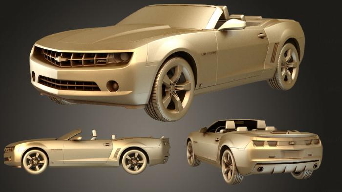 نموذج ثلاثي الأبعاد لآلة CNC السيارات والنقل شيفروليه كامارو المكشوفة 2011