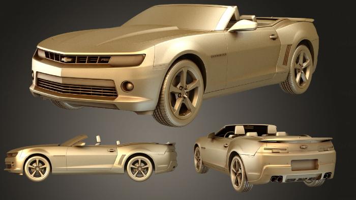 نموذج ثلاثي الأبعاد لآلة CNC السيارات والنقل شيفروليه كامارو RS convertible 2014