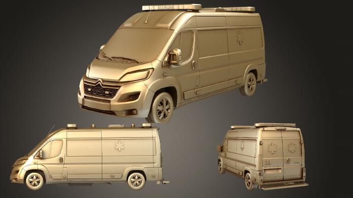 نموذج ثلاثي الأبعاد لآلة CNC السيارات والنقل سيارة إسعاف سيتروين جامبر 2015