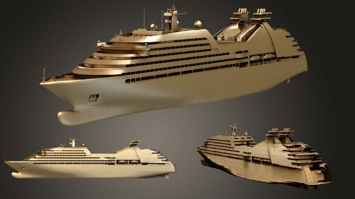 نموذج ثلاثي الأبعاد لآلة CNC السيارات والنقل CruiseShip (3dsMax 2014)