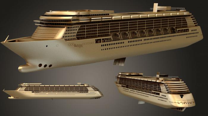 نموذج ثلاثي الأبعاد لآلة CNC السيارات والنقل سفينة ديزني دريم كروز