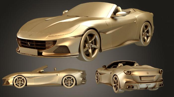 نموذج ثلاثي الأبعاد لآلة CNC السيارات والنقل فيراري بورتوفينو ام 2021