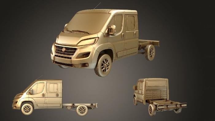 نموذج ثلاثي الأبعاد لآلة CNC السيارات والنقل فيات دوكاتو طاقم شاحنة الشاسيه 3450 WB 2019