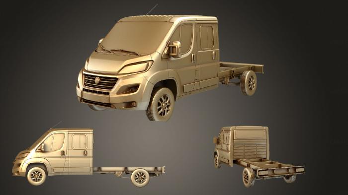 نموذج ثلاثي الأبعاد لآلة CNC السيارات والنقل فيات دوكاتو شاحنة شاسية طاقم كابينة 4035WB 2020